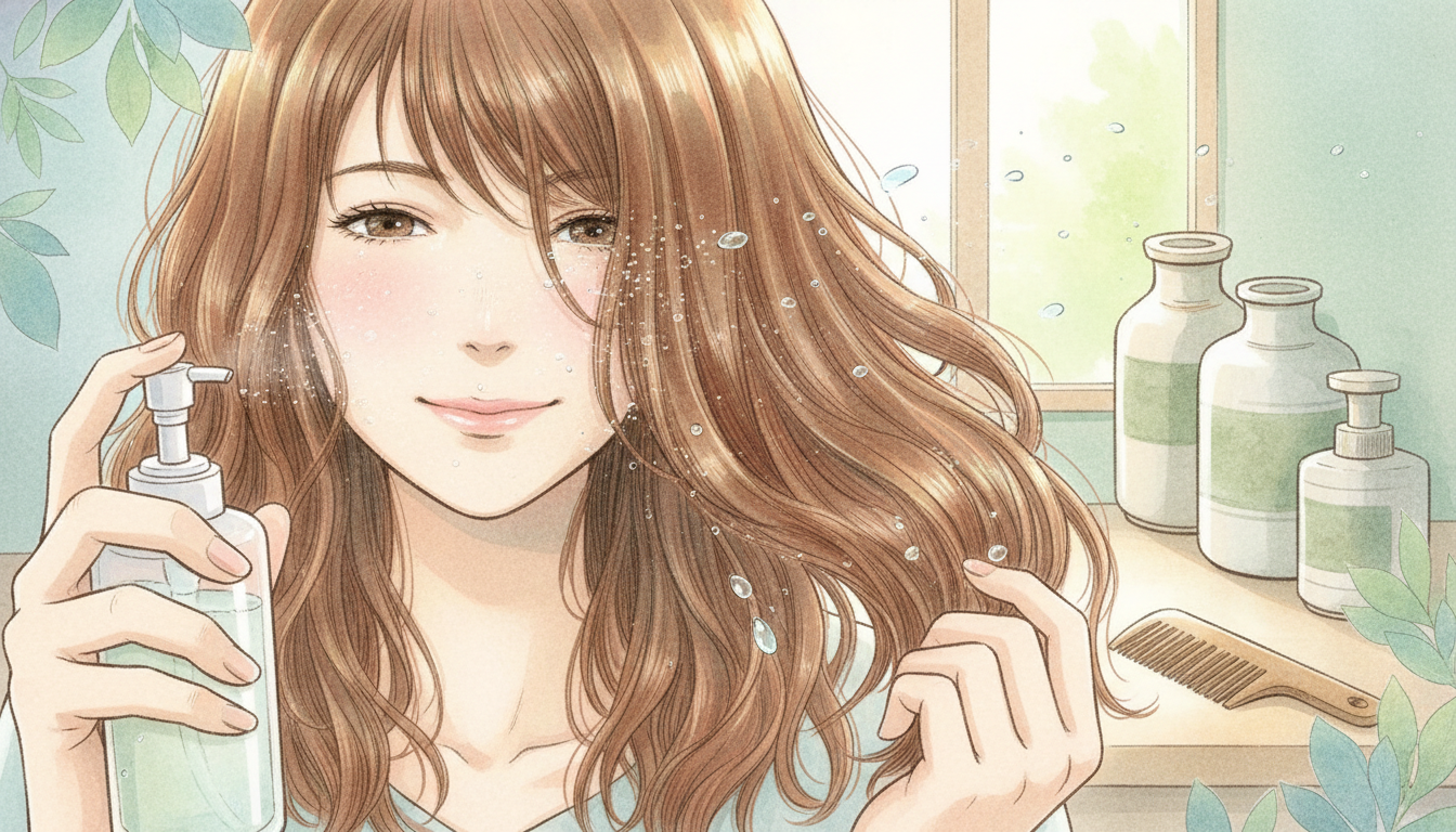 ヘアケア化粧水ってなに?髪のパサつきに悩む方へメリットや使い方をやさしく解説